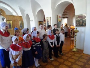 В кафедральном Николаевском соборе г. Шадринска состоялся Пасхальный детский утренник, на котором выступили воспитанники воскресной школы.
