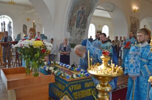 Божественная литургия в праздник Успения Пресвятой Богородицы, г. Шадринск