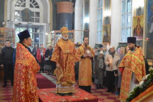 Божественная литургия, храм Воскресения Словущего г. Шадринск