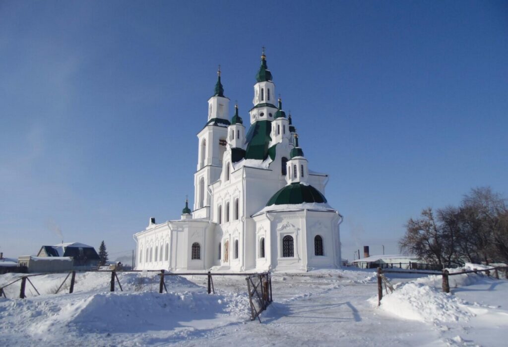 Январь в селе Карачельское