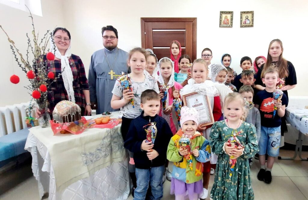 Пасхальный детский праздник в Князе-Владимирском храме г. Шадринска
