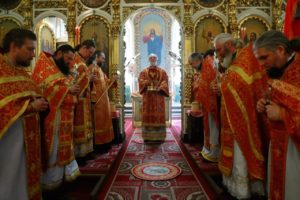 Божественная литургия в храме Воскресения Словущего г. Шадринск. 07.05.2021 г.