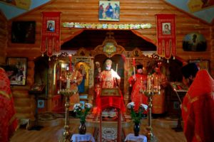 Всенощное бдение в храме в честь иконы Божией Матери «Всех скорбящих радость» г. Катайска 08.05.2021 г.