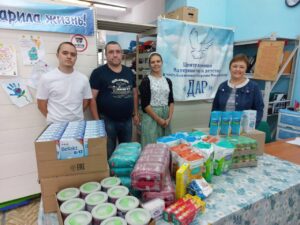 Очередная партия гуманитарной помощи передана Центру помощи материнству и детству в честь блаженной Матроны Московской «Дар»